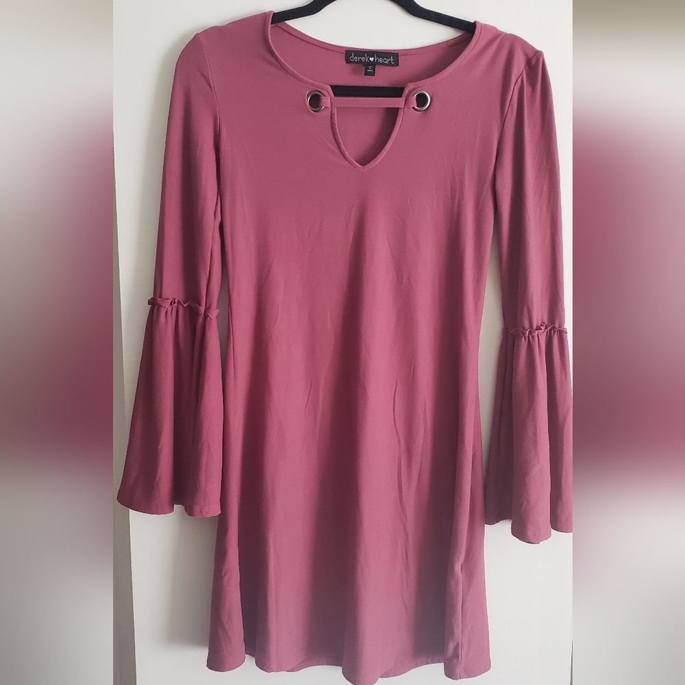 Pink Long Sleeve Dress
